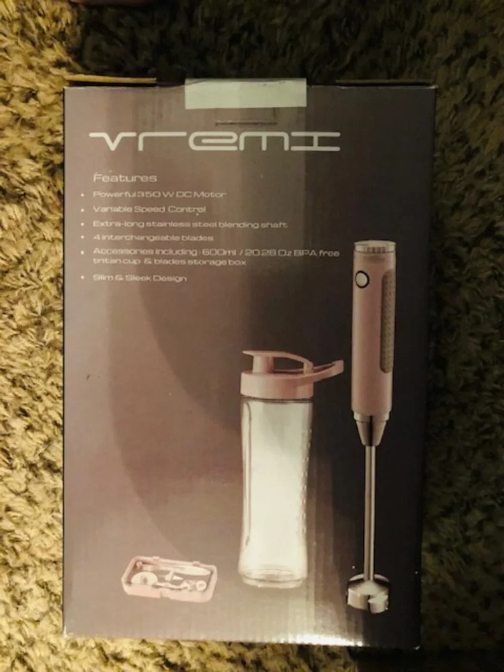 Vremi 8-Speed Hand Blender Immersion Mixer